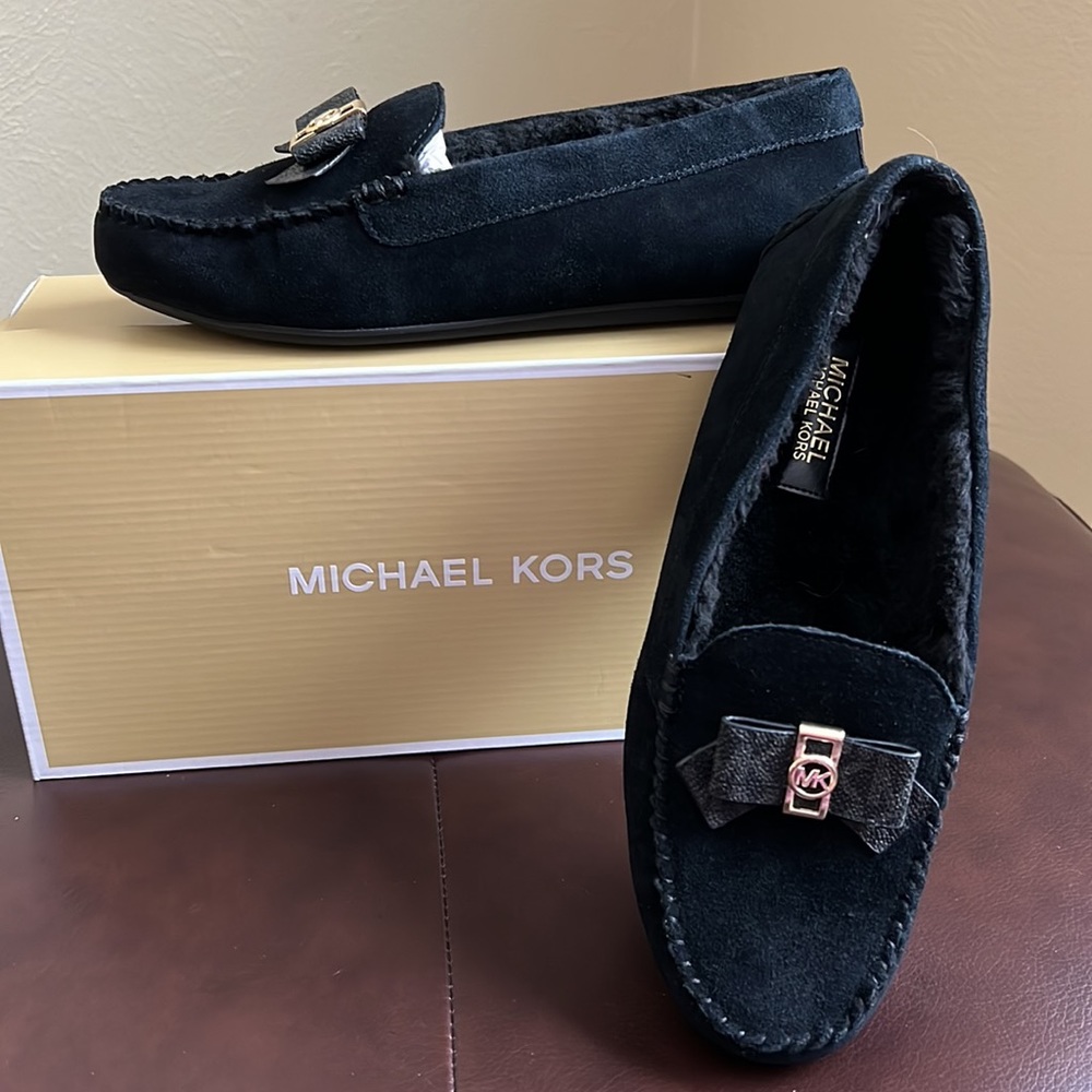 COPY - Michael Kors Erica Slipper Suede Black  9